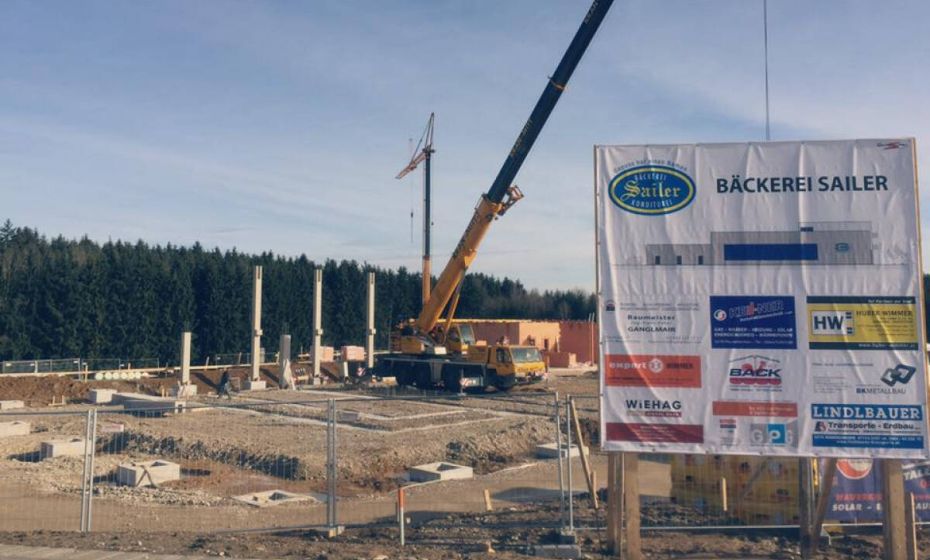 Archivfoto Bau Backstube Mauerkirchen