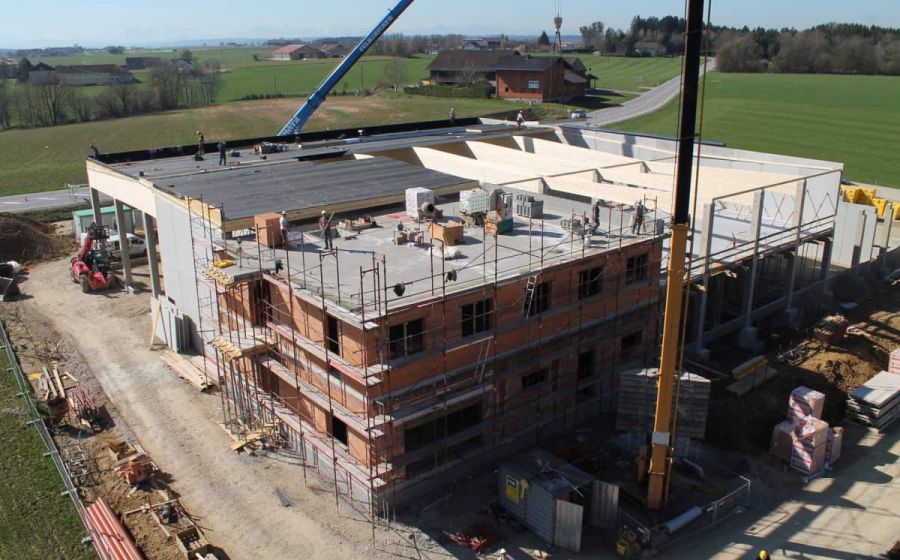 Archivfoto Bau Backstube Mauerkirchen