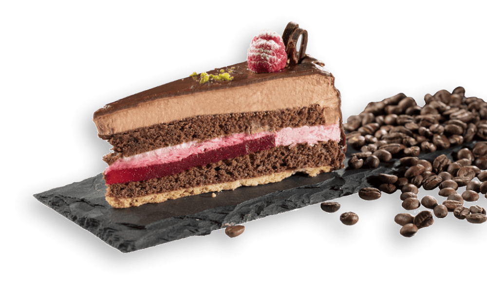 Schoko Himbeertorte Serviervorschlag