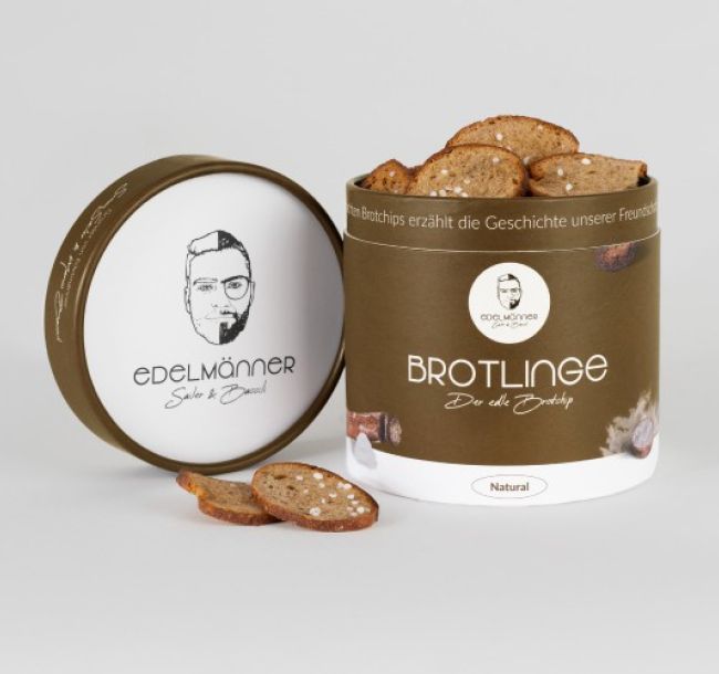 Edelmänner Brotlinge Verpackung geöffnet